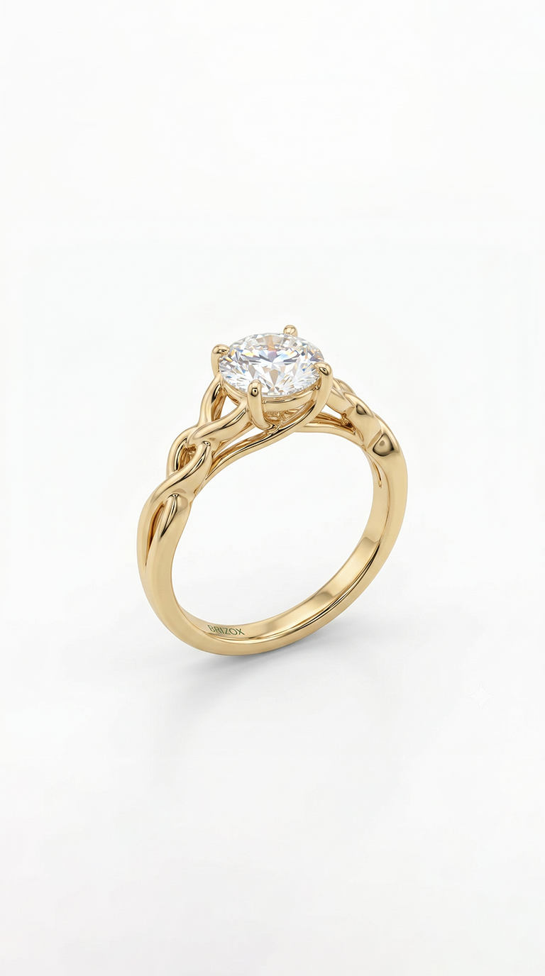 Round Moissanite Ring