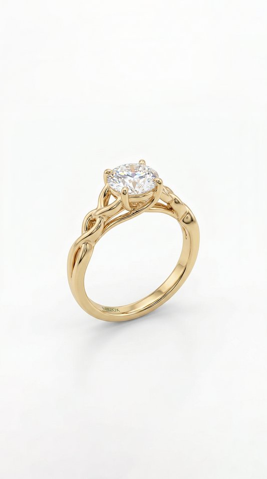 Round Moissanite Ring