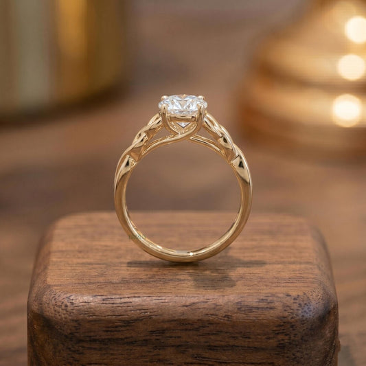 Round Moissanite Ring