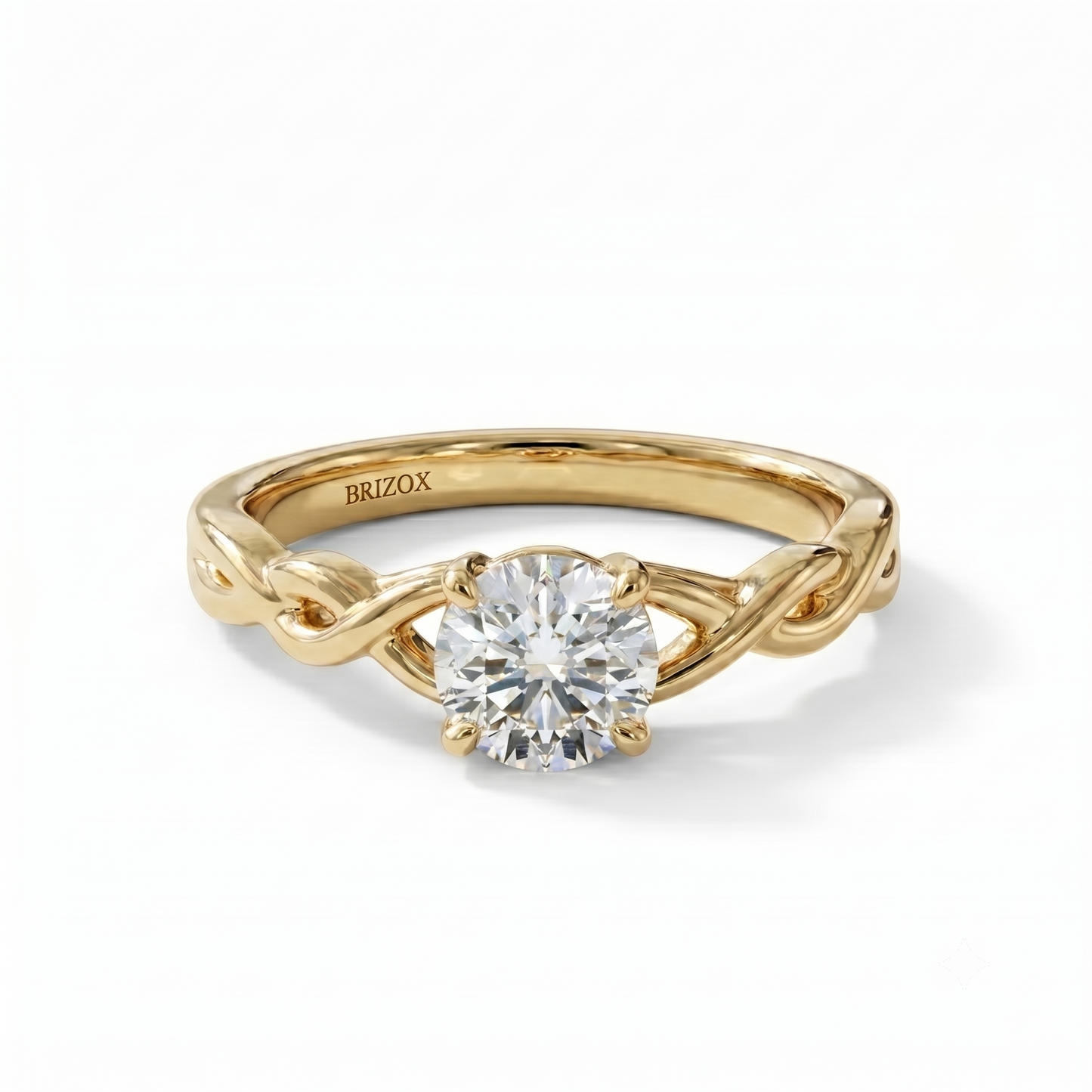 Round Moissanite Ring