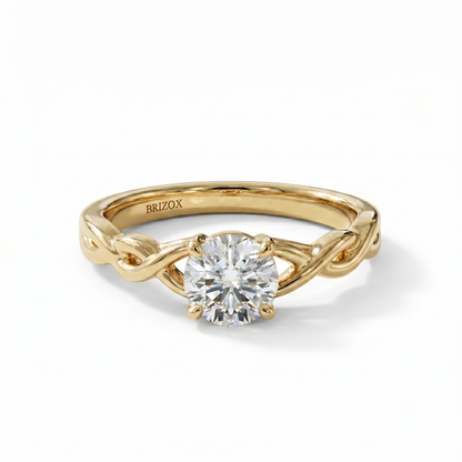 Round Moissanite Ring