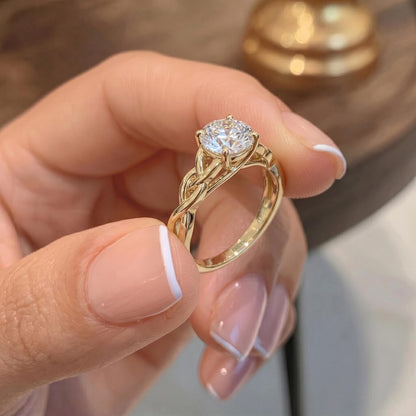 Round Moissanite Ring
