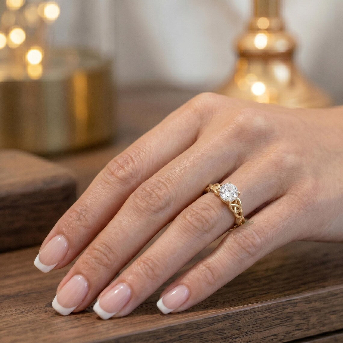 Round Moissanite Ring