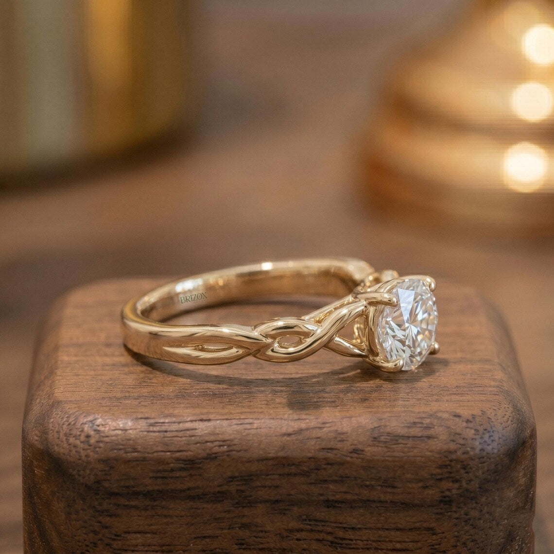 Round Moissanite Ring